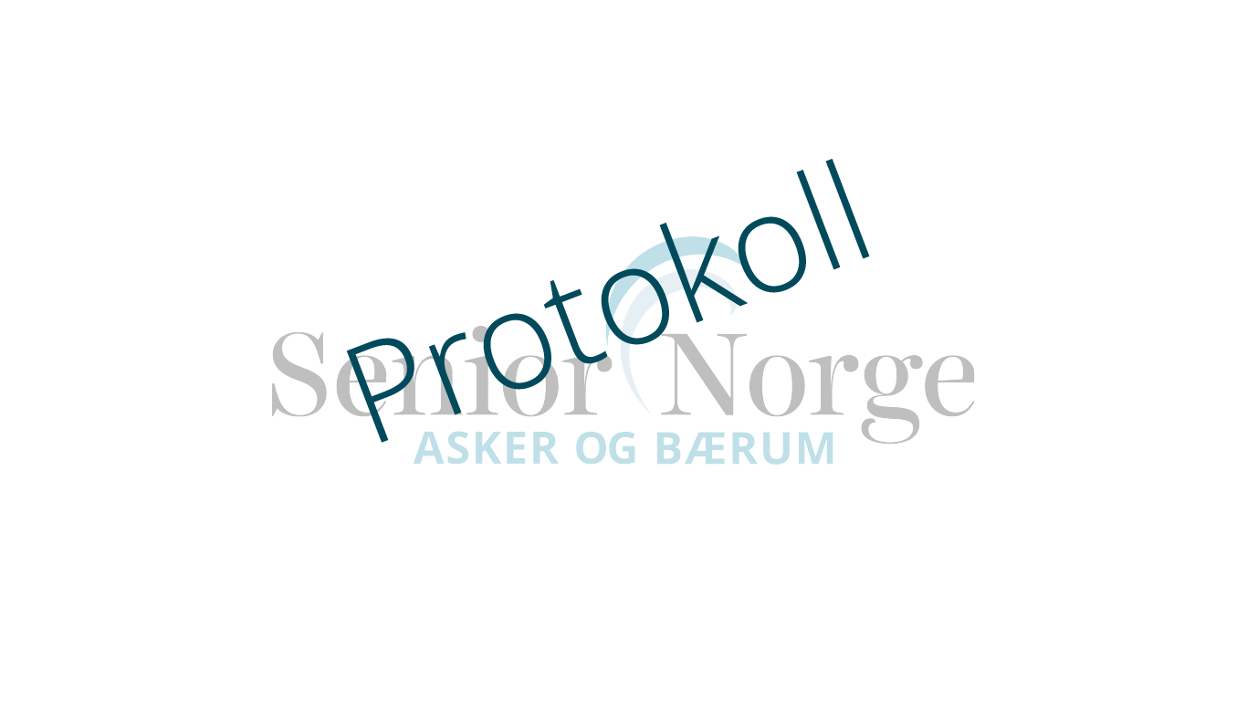 Senior Norge Asker og Bærum - Protokoll